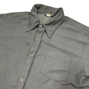 Vintage YMLA‎ Button Up Shirt Men's XL Stretch Performance Short Sleeve